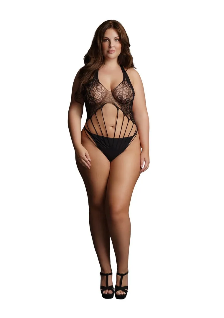 Le Désir by Shots Strappy Lace Teddy - Plus Size