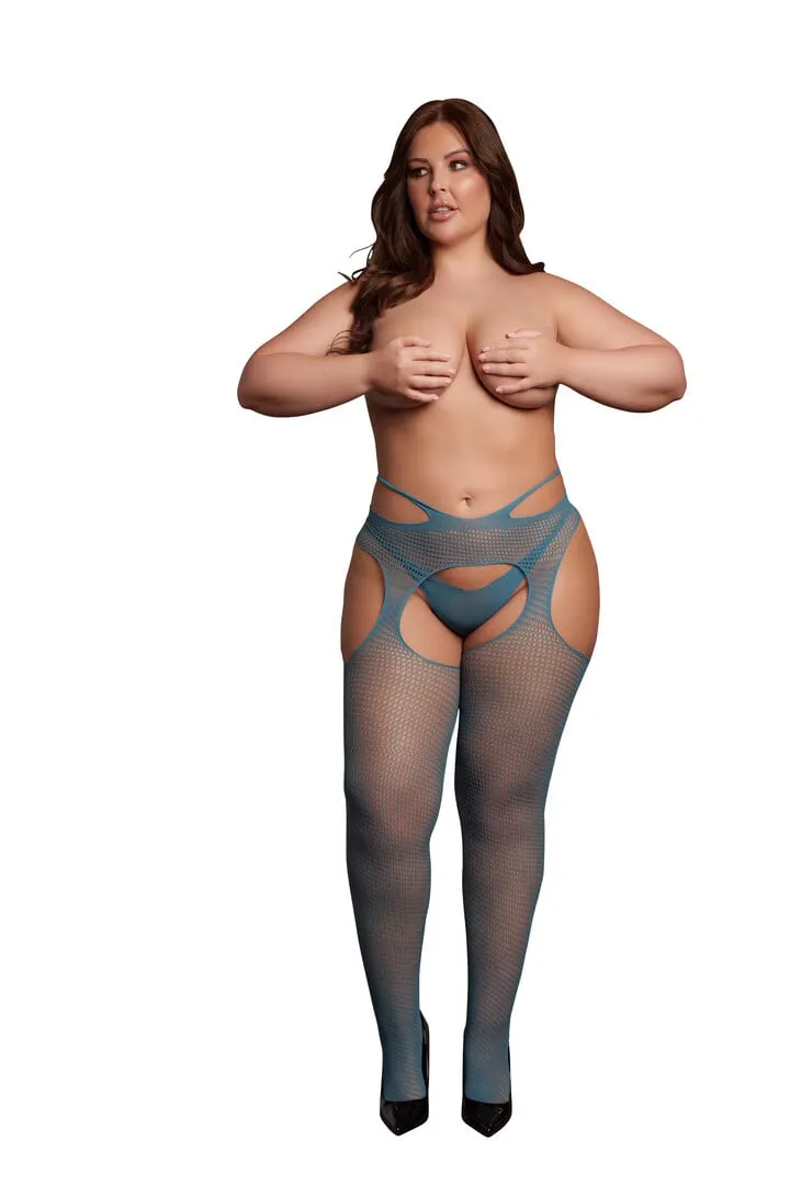 Le Désir by Shots Suspender Pantyhose met Strappy Taille - Queen Size