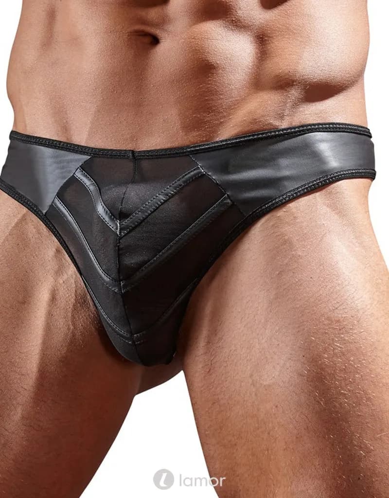 Lederlook Heren string