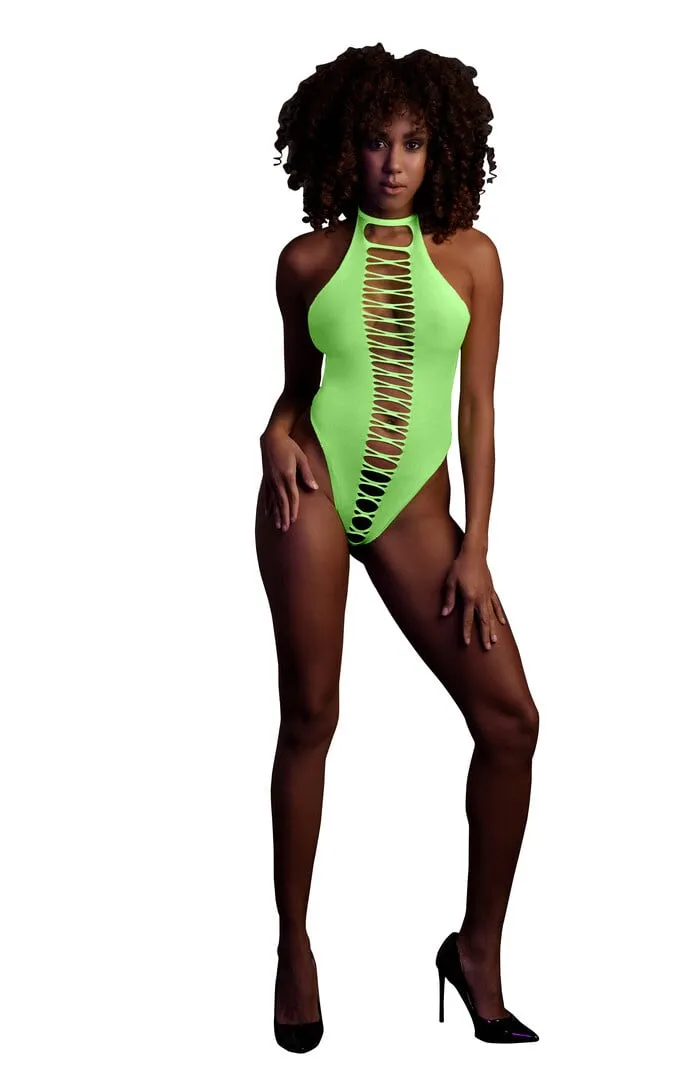 Ouch! by Shots High-Cut Body - One Size - Neon Groen