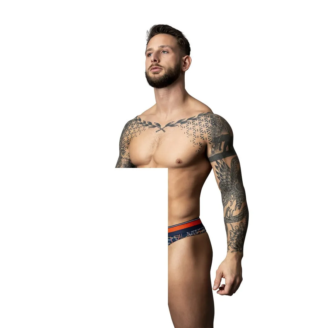 Male Power Tanga - L/XL - Marine Marmer