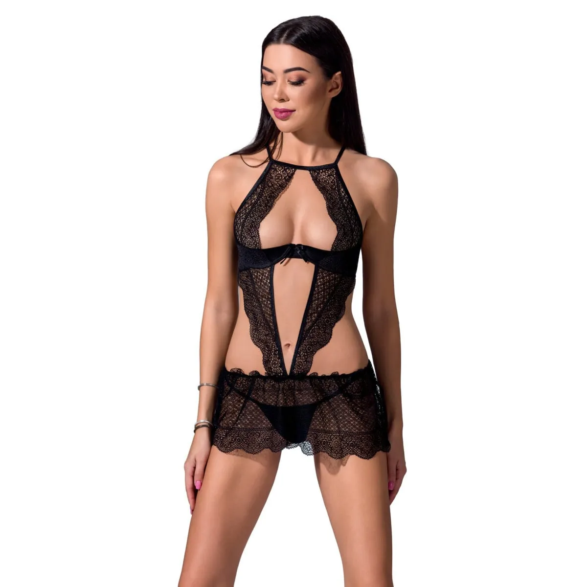 Zwarte chemise Yona
