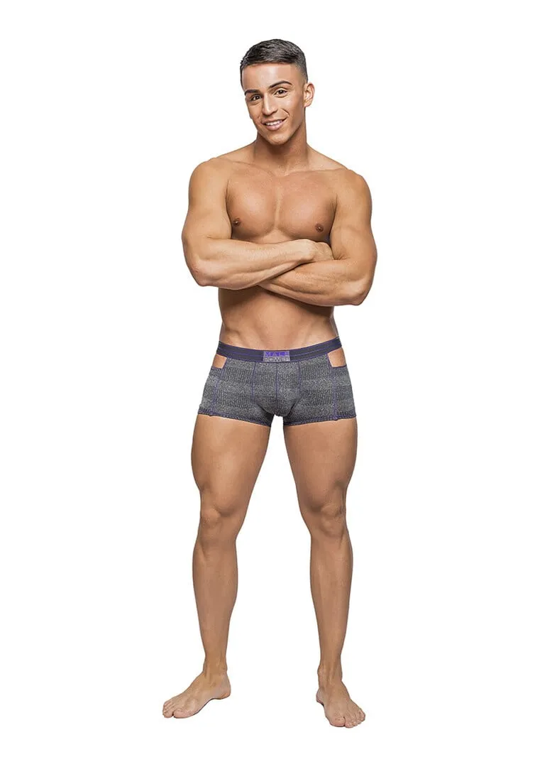 Male Power Heather Haze - Cutout Shorts - L