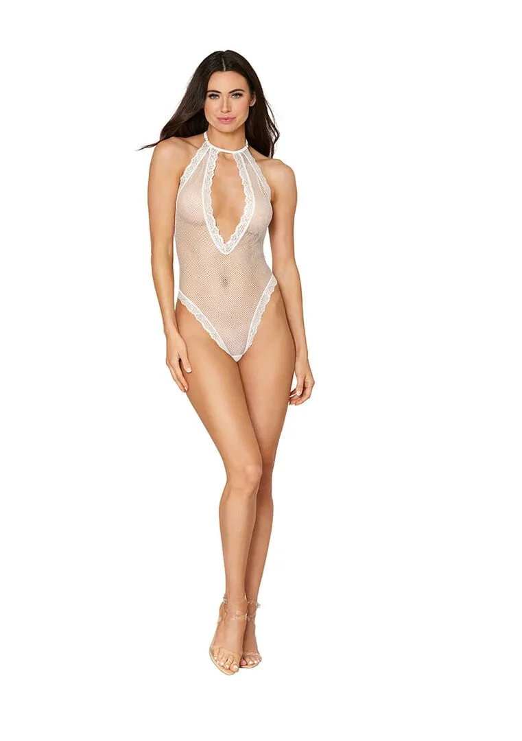 Dreamgirl Teddy Diamond - One Size - Wit