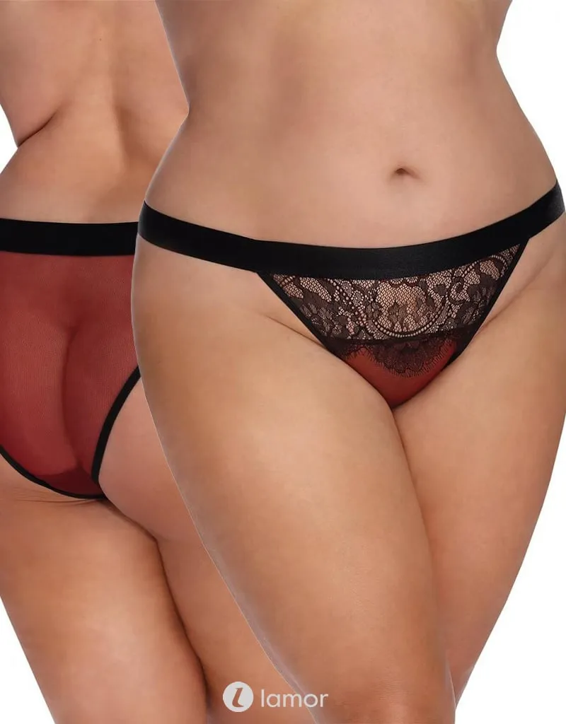 Zwart/Rode Slip, Arabella