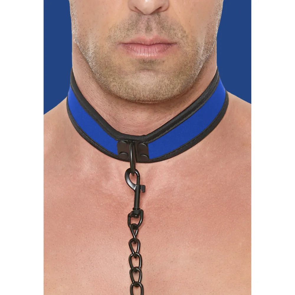 Ouch! by Shots Neopreen Halsband met Leash