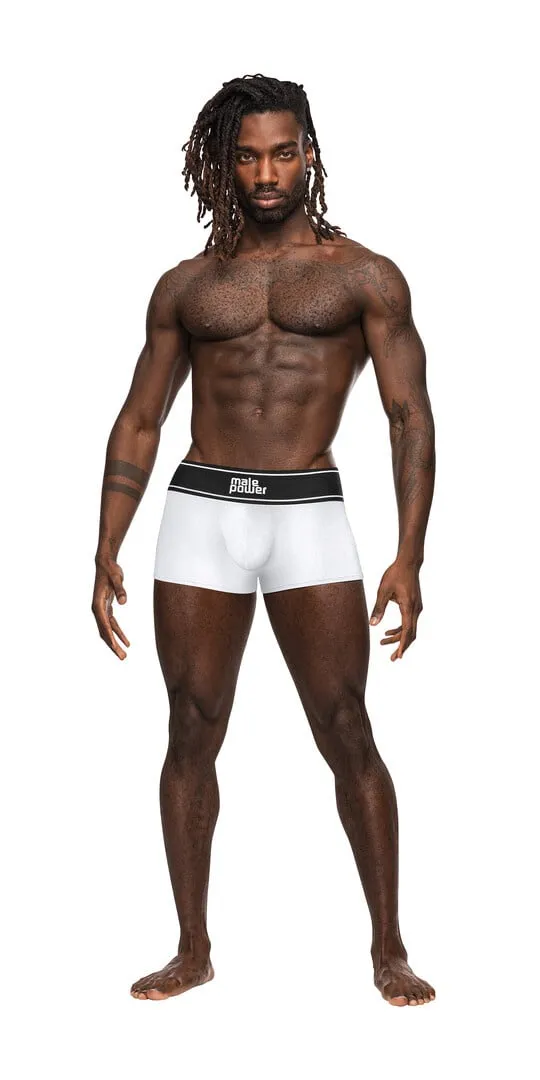 Male Power Pouch Korte - S - Wit