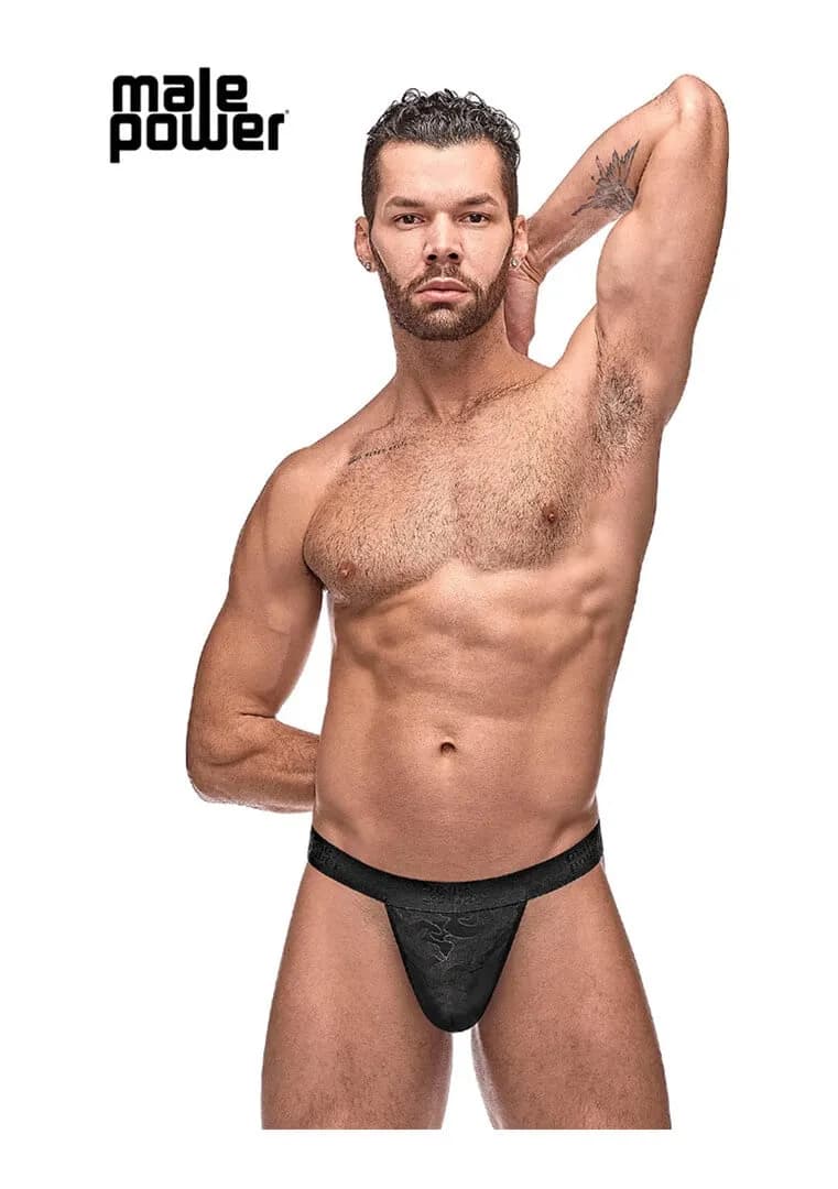 Male Power Micro G-String V - L/XL - Zwart