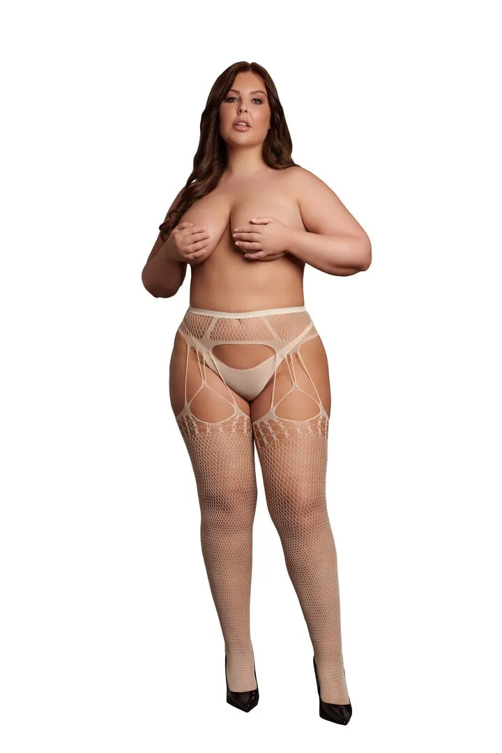 Le Désir by Shots Verscheurde Suspenders Pantyhoses - Koning Maat