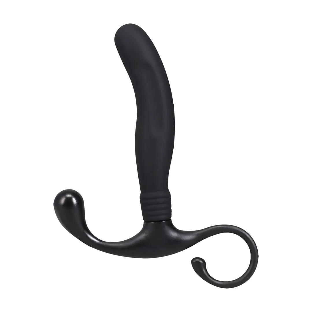 Doc Johnson Smooth Silicone Prostate Massager - Black