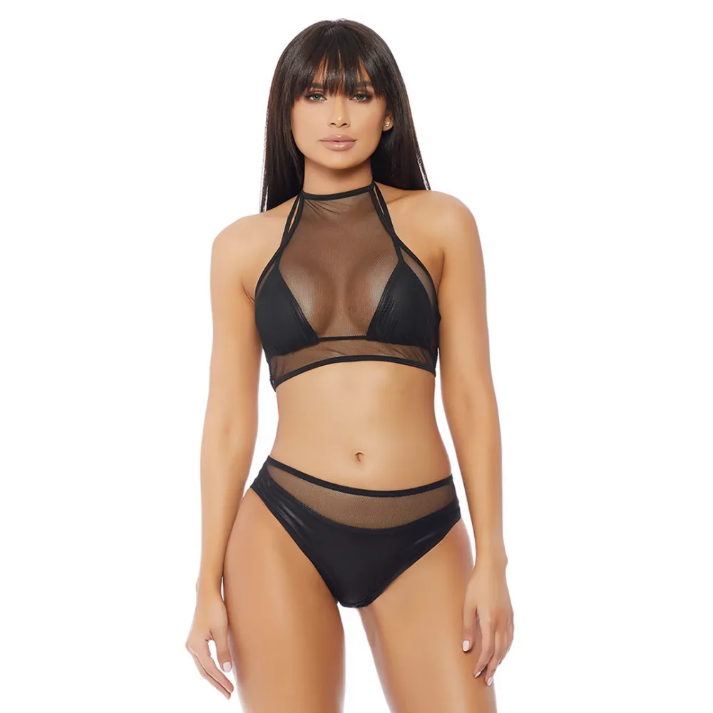 Forplay Impulse Top en Panty - Zwart