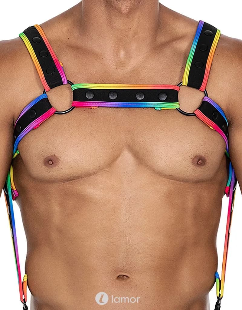 Veelkleurige Neopreen Borstharnas05