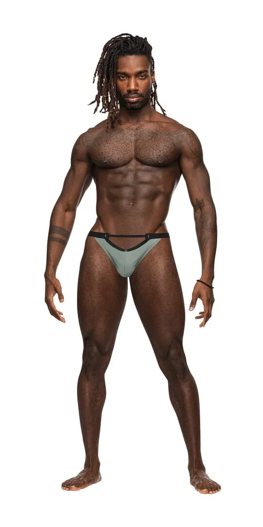 Male Power Micro V Thong - L/XL - Jade