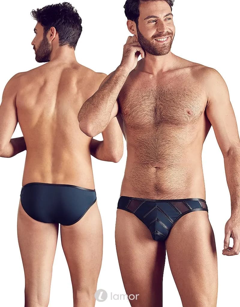 Blauw zwarte Heren slip