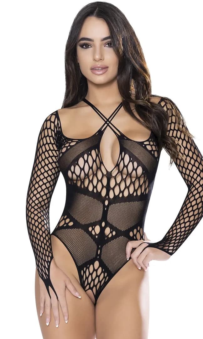 Magic Silk Langarm Teddy - One Size - Zwart